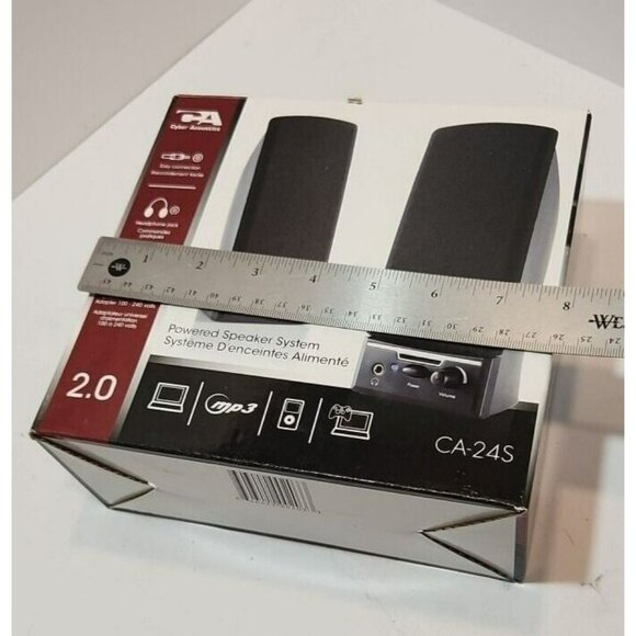 Cyber Acoustics CA 24S  Powered Speakers NIB - Picture 11 of 11